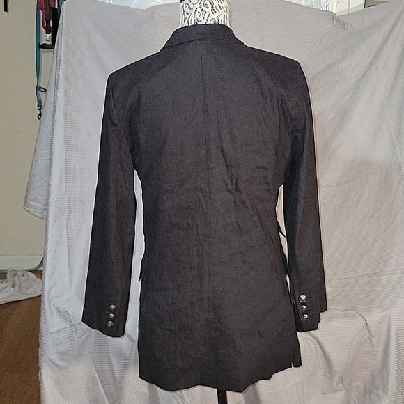 ANTONIO‎ MELANI Women's Fitted Suit Jacket Business Casual  Lined Blend 8 Black - Picture 5 of 9